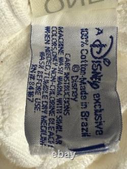 Vtg Disney Mickey Bath Robe Embossed Icon Terry Cloth Heavy One Size Cotton