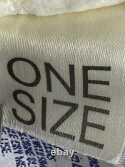 Vtg Disney Mickey Bath Robe Embossed Icon Terry Cloth Heavy One Size Cotton