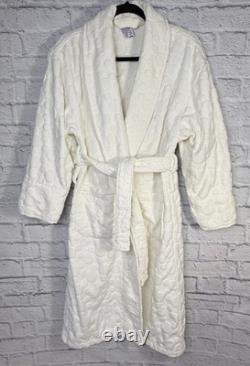 Vtg Disney Mickey Bath Robe Embossed Icon Terry Cloth Heavy One Size Cotton