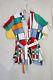Vtg H2O Bathrobe Terrycloth Frank Lloyd Wright Coonley Stained Glass OS RARE