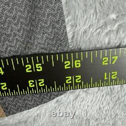 Vtg Yves Saint Laurent Mens Robe YSL Plaid Windowpane USA One Size House Coat