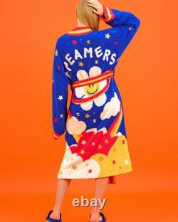 WIGGLE WIGGLE Dreamers Lounge Long Bathrobe Night Fluffy Soft Dressing Gown
