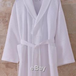 Waffle Weave White Bathrobe 200TC Summer Dressing Gown Hotel Quality Lot