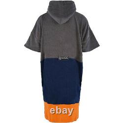 Wave Hawaii Unisex Adults Shany Zip Up Surfing Changing Robe Towel Poncho Grey