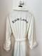 White Rare Vintage Ralph Lauren Spell Out Logo Terrycloth Bath Robe Mens sz M L