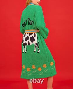 Wiggle Wiggle Don't Panic G Lounge Long Bathrobe Night Fluffy Soft Dressing Gown