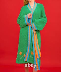 Wiggle Wiggle Don't Panic G Lounge Long Bathrobe Night Fluffy Soft Dressing Gown