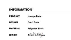 Wiggle Wiggle Don't Panic G Lounge Long Bathrobe Night Fluffy Soft Dressing Gown