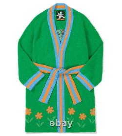 Wiggle Wiggle Don't Panic Lounge Long Bathrobe Night Fluffy Soft Dressing Gown