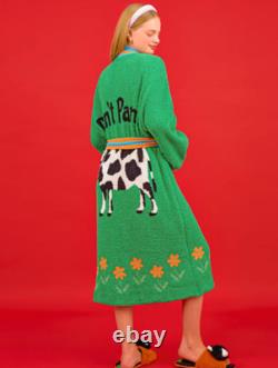 Wiggle Wiggle Don't Panic Lounge Long Bathrobe Night Fluffy Soft Dressing Gown