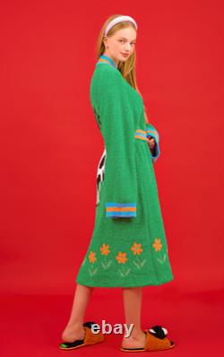 Wiggle Wiggle Don't Panic Lounge Long Bathrobe Night Fluffy Soft Dressing Gown