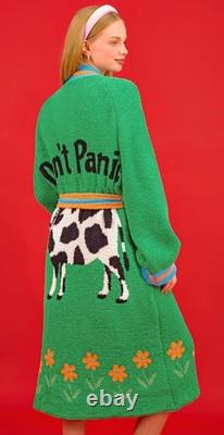 Wiggle Wiggle / Don't Panic Lounge Long Bathrobe Night Fluffy Soft Dressing Gown