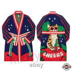 Wiggle Wiggle / Drunk Lounge Long Bathrobe Night Fluffy Soft Dressing Gown Korea