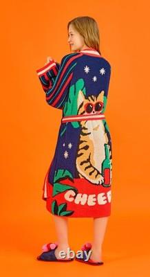 Wiggle Wiggle / Drunk Lounge Long Bathrobe Night Fluffy Soft Dressing Gown Korea