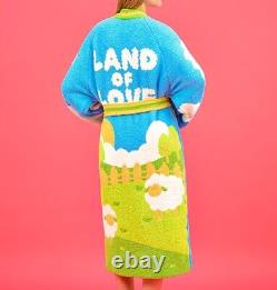 Wiggle Wiggle Land of Love Lounge Long Bathrobe Night Fluffy Soft Dressing Gown