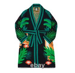 Wiggle Wiggle Lounge Long Bathrobe Night Fluffy Soft Dressing Gown Tiger