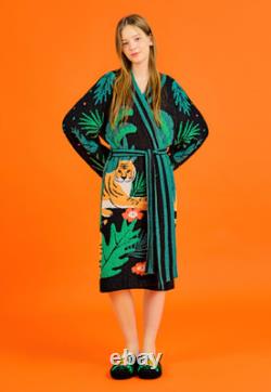 Wiggle Wiggle Lounge Long Bathrobe Night Fluffy Soft Dressing Gown Tiger