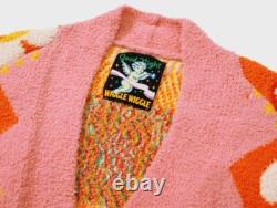 Wiggle Wiggle Smile Cherry Lounge Long Bathrobe Night Fluffy Soft Dressing Gown