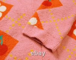 Wiggle Wiggle Smile Cherry Lounge Long Bathrobe Night Fluffy Soft Dressing Gown