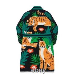 Wiggle Wiggle Tiger Lounge Long Bathrobe Night Fluffy Soft Dressing Gown