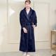 Womens Thick Waffle Long Kimono Bath Robe Plus Size Bathrobe Dressing Gown Robes