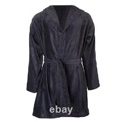 Y-3 Yohji Yamamoto Adidas Men's Embossed Logo Bath Robe Black Size Small HD3307
