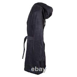 Y-3 Yohji Yamamoto Adidas Men's Embossed Logo Bath Robe Black Size Small HD3307