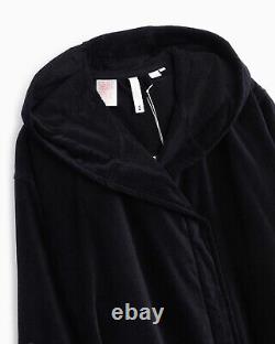 Y-3 Yohji Yamamoto Adidas Men's Embossed Logo Bath Robe Black Size Small HD3307