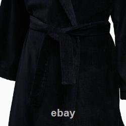 Y-3 Yohji Yamamoto Adidas Men's Embossed Logo Bath Robe Black Size Small HD3307