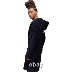 Y-3 Yohji Yamamoto Adidas Men's Embossed Logo Bath Robe Black Size Small HD3307