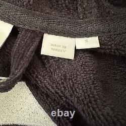 Y-3 Yohji Yamamoto Adidas Men's Embossed Logo Bath Robe Black Size Small HD3307