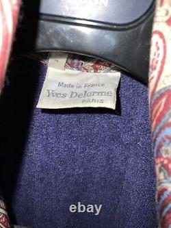 Yves Delorme Paris M. In. France Polyester Paisley Men's Bathrobe/night Dress XL