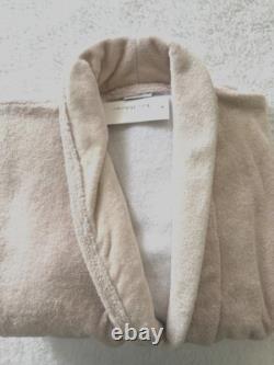 Yves Delorme Points Large Size Bath Robe In Cafecre Color