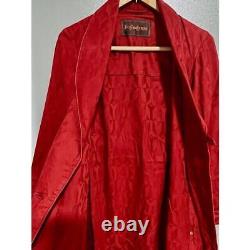 Yves Saint Laurent Men's Bathrobe Free Size Red Length 126cm Unused
