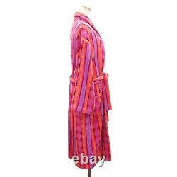Yves Saint Laurent Used Bathrobe Pink Multicolor Cotton 100% Size LA #AG765 S