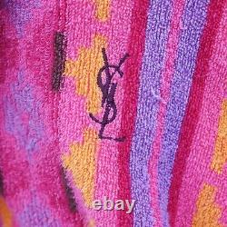 Yves Saint Laurent Used Bathrobe Pink Multicolor Cotton 100% Size LA #AG765 S