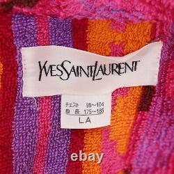 Yves Saint Laurent Used Bathrobe Pink Multicolor Cotton 100% Size LA #AG765 S